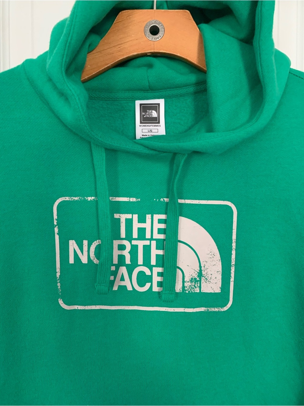The North Face Kelly Green Hoodie Sweatshirt - Picture 3 of 6